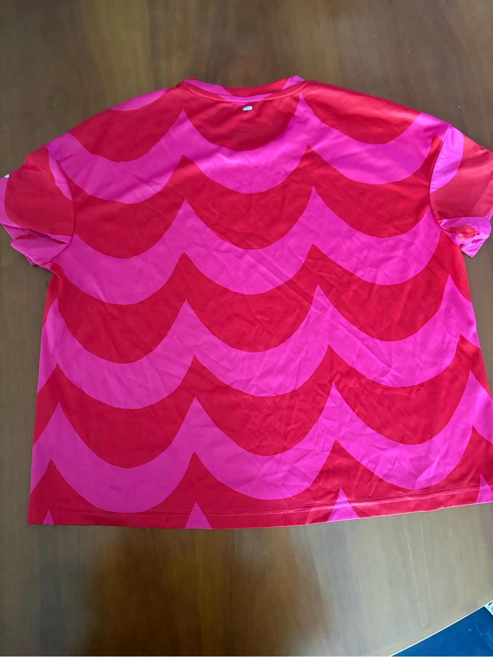 adidas Pink and Red Running Tee - Picture 3 of 3